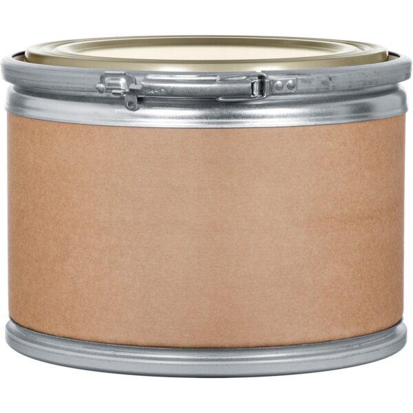 6 Gallon Fiber Drum, Steel Cover w/Lever Lock Ring