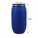 150 Litre Open Head Plastic Drum – Pack of 10 - Image 2