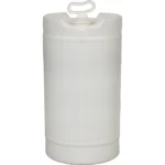 15 Gallon Natural Tight Head Plastic Drum, UN Rated, 2″ & 3/4″ Fittings