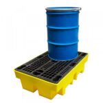 2 Drum Spill Pallet With Removable Grid – 240 Litre - Image 3