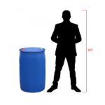 220 Litre Blue Plastic Barrel – Tight Head UN Approved - Image 4