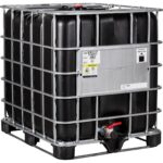 275 Gallon Black IBC Tote, Standard Reconditioned, 2″ Camlock Valve, Composite Pallet
