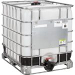 275 Gallon IBC Tote, Rebottled, UN Rated, 2″ Camlock Valve, Steel/Composite Pallet