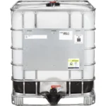 275 Gallon IBC Tote, Rebottled, UN Rated, 2″ Camlock Valve, Steel/Composite Pallet - Image 2