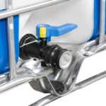 275 Gallon IBC Tote, Standard Reconditioned, UN Rated, 2″ Camlock Valve, Steel or Composite Pallet - Image 3