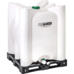 275 Gallon CageBuster Plastic IBC Tote, New, UN Rated, No Cage, Recycled Pallet