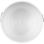 5 Gallon White Plastic Pail (90 mil), w/Metal Handle (P4 Series) - Image 3
