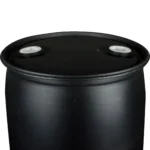 30 Gallon Black Tight Head Plastic Drum, UN Rated, 2″ NPS & 2″ Buttress Fittings - Image 2