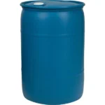30 Gallon Blue Tight Head Plastic Drum, UN Rated, 2″ NPS & 2″ Buttress Fittings
