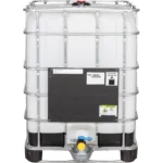 330 Gallon IBC Tote, Rebottled, UN Rated, 2″ NPT Valve, Steel/Composite Pallet - Image 2