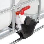 330 Gallon IBC Tote, New, UN Rated, 2″ Camlock Valve, Composite Pallet - Image 3