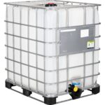 330 Gallon IBC Tote, New, UN Rated, 2″ NPT Valve, Composite Pallet