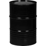 55 Gallon Black Tight Head Steel Drum, Reconditioned, UN Rated, 2″ & 3/4″ Fittings, Lined