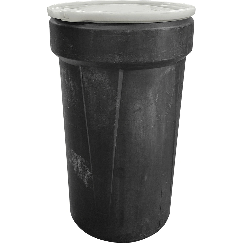 55 Gallon Plastic Drum, Taper Sided, Reconditioned, UN Rated, Various Covers & Mixed Colors - Image 2