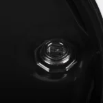 55 Gallon Steel Drum, Black, UN Rated, Unlined, 20GA, Cover w/Bolt Ring, 2″ & 3/4″ Fittings - Image 3