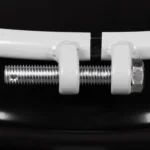 55 Gallon Steel Drum, Black, UN Rated, Unlined, 20GA, Cover w/Bolt Ring, 2″ & 3/4″ Fittings - Image 4