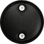 55 Gallon Black Tight Head Plastic Drum, UN Rated, 2″ NPS & 2″ Buttress Fittings - Image 2