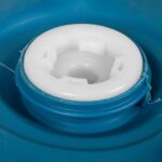 55 Gallon Blue Tight Head Plastic Drum, Reconditioned, UN Rated, 2″ NPS & 2″ Buttress - Image 3