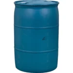 55 Gallon Blue Tight Head Plastic Drum, Washed, UN Rated, 2″ NPS & 2″ Buttress