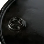 55 Gallon Steel Drum, Black, Reconditioned, Unlined, Cover w/Lever Lock Ring, 2″ & 3/4″ Fittings - Image 3