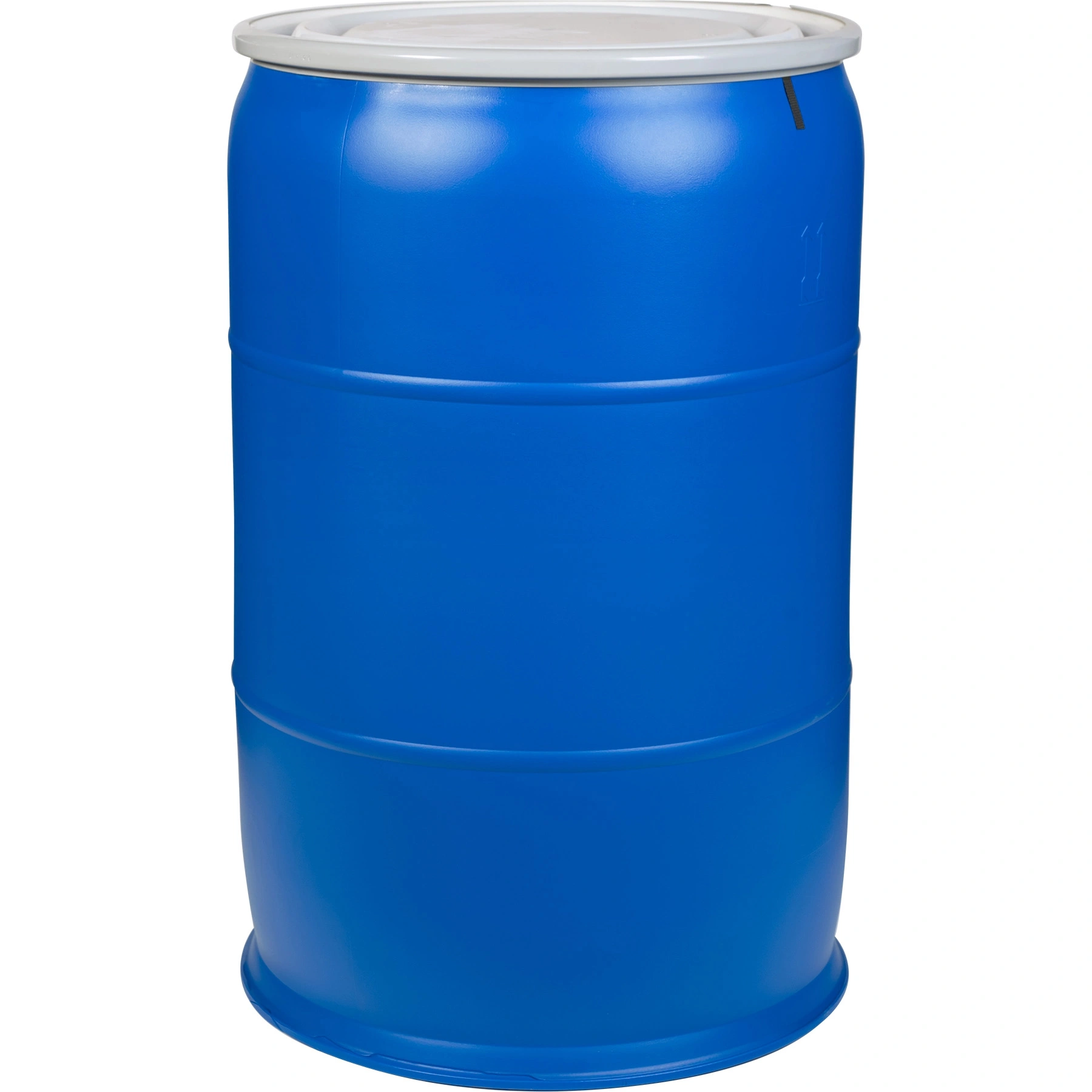 57-gallon-blue-plastic-drum_un-rated_cover-with-bolt-ring_56wb54_1.webp 57 Gallon Blue Plastic Drum, UN Rated, Cover w/Bolt Ring - Image 1