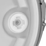 57 Gallon Blue Plastic Drum, UN Rated, 2″ & 3/4″ Fittings, Cover w/Lever Lock Ring Closure - Image 3