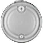 57 Gallon Blue Plastic Drum, UN Rated, 2″ & 3/4″ Fittings, Cover w/Lever Lock Ring Closure - Image 4