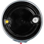57 Gallon Blue Plastic Drum, UN Rated, 2” & 3/4” Fittings, Black Cover w/Lever Lock Ring - Image 5