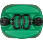 15 Gallon Green Tight Head Plastic Drum, 2″ NPS & 2″ Buttress Fittings, Two Handles - Image 3
