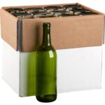 750 ml Champagne Green Bordeaux Wine Bottles, Cork, 12/cs - Image 2