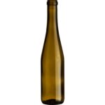 375 ml Antique Green Stretch Hock Wine Bottles, Cork 12/cs