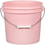 2 Gallon Pink Plastic Pail with Metal Handle (P4 Series)
