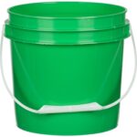 1 Gallon Green Plastic Pail with Plastic Handle (P5 Series)