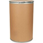 61 Gallon Fiber Drum, Fiber Cover w/Lever Lock Ring
