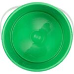 1 Gallon Green Plastic Pail with Plastic Handle (P5 Series) - Image 3