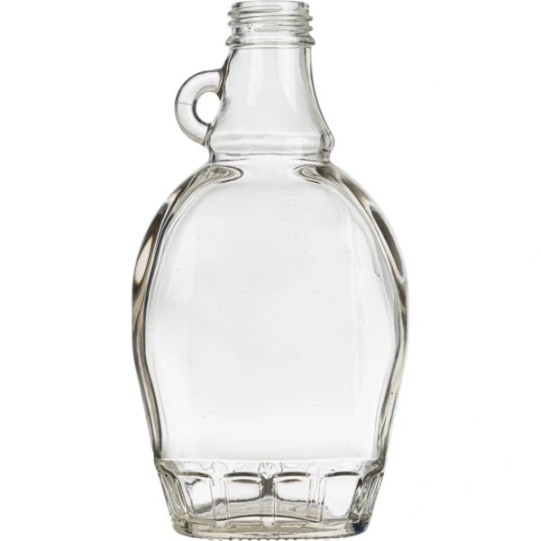8.5 oz Glass Syrup Bottle w/ Loop Handle, 28mm
