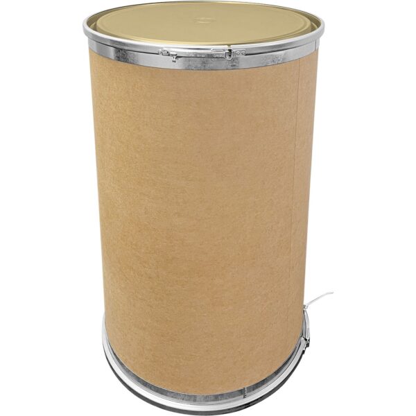 58 Gallon Hot Flo Fiber Drum, Steel Cover Top & Bottom