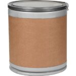 7.5 Gallon Fiber Drum, Steel Cover w/Lever Lock Ring