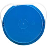 1 Gallon Blue Plastic Pail with Plastic Handle (P5 Series) - Image 3