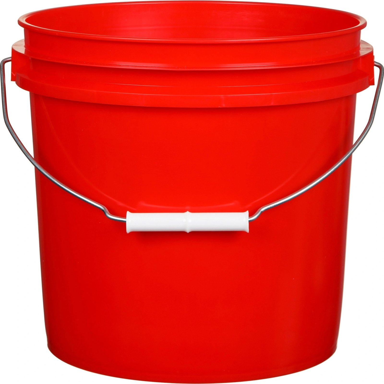 V1.jpg 2 Gallon Red Plastic Pail with Metal Handle (P4 Series) - Image 1