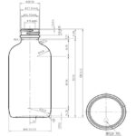 8 oz. Amber Boston Round Glass Bottle, 28mm 28-400 - Image 4