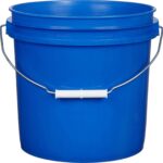 2 Gallon Blue Plastic Pail with Metal Handle (P4 Series)